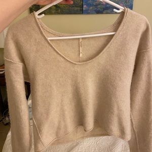 Free people size small oatmeal color sweater